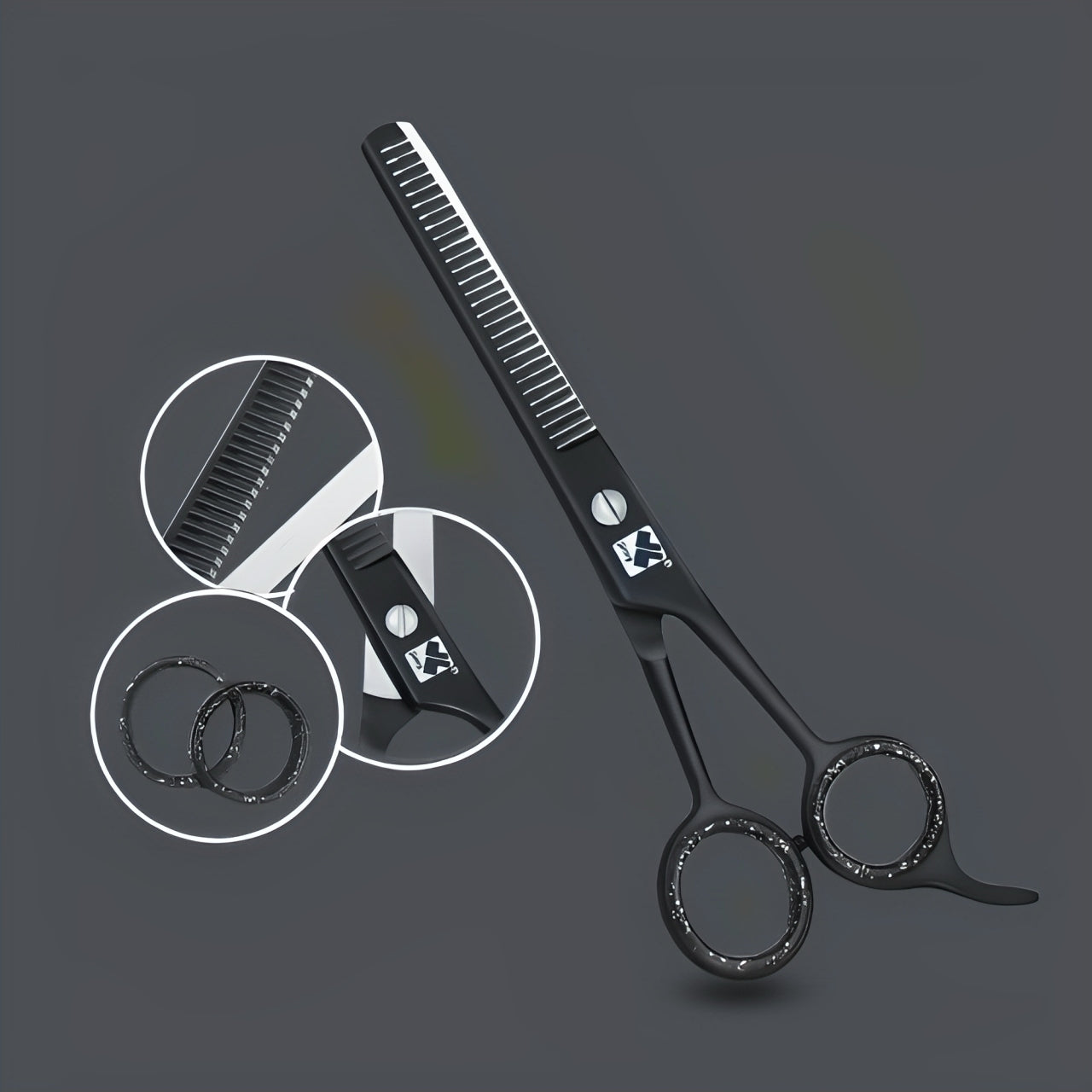 J1-209 Black Thinning Scissors