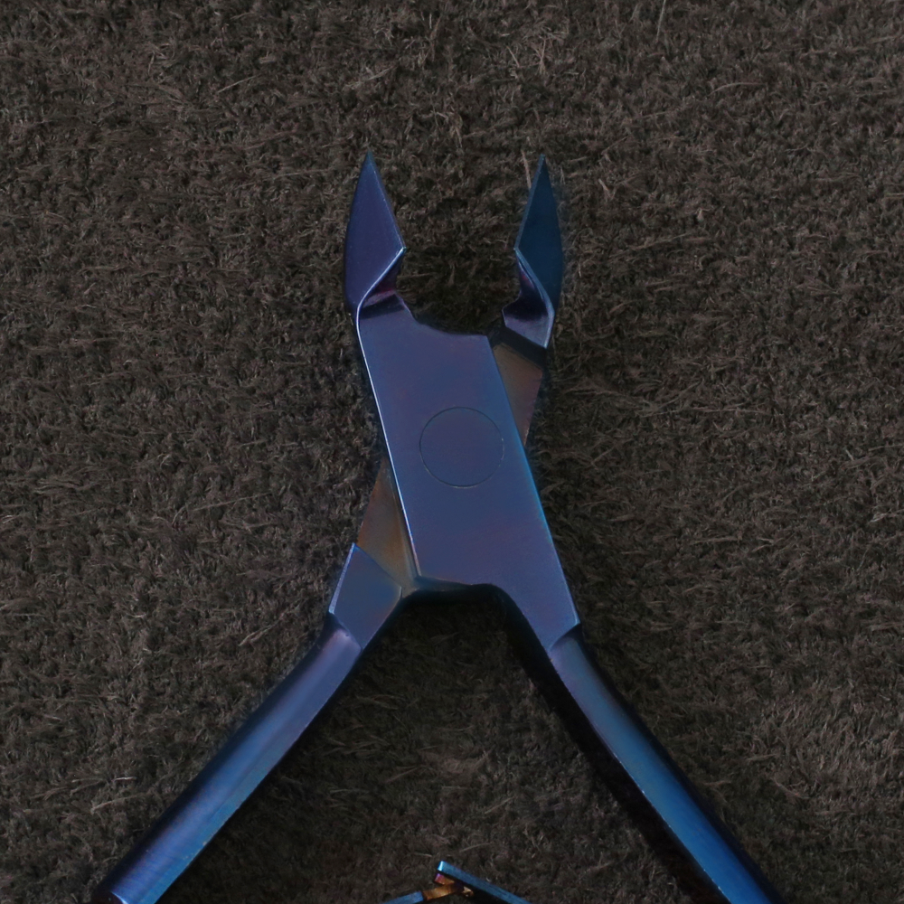 J3-241BL Profesional Cuticle Nipper 10cm Double Spring Blue Colour