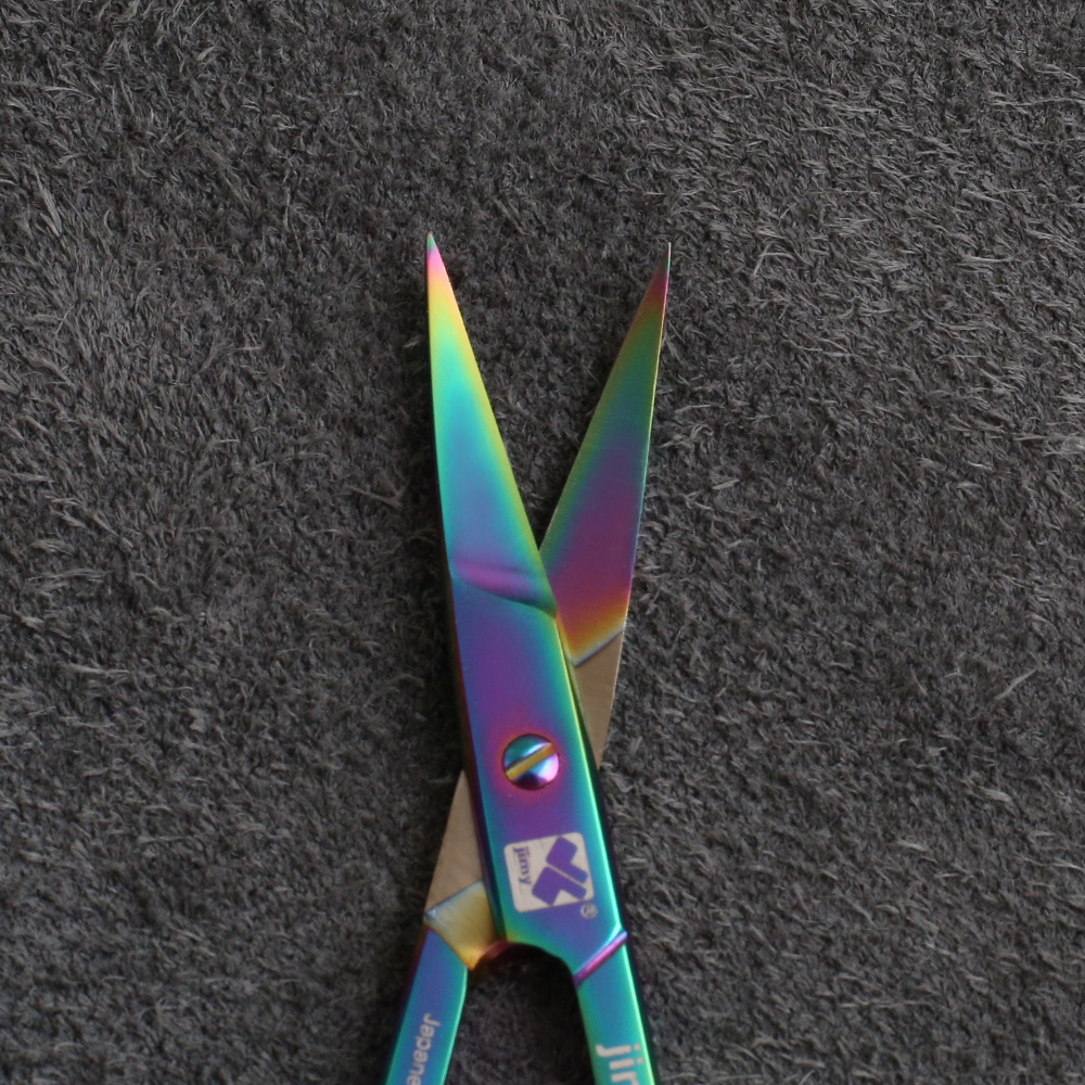 J2-093MT Nail Scissors 09cm Curved Multi Colour