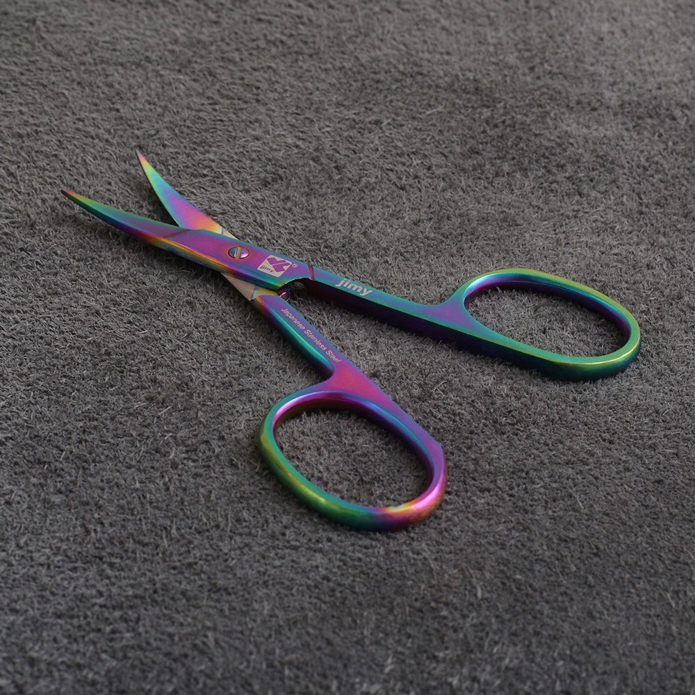 J2-093MT Nail Scissors 09cm Curved Multi Colour