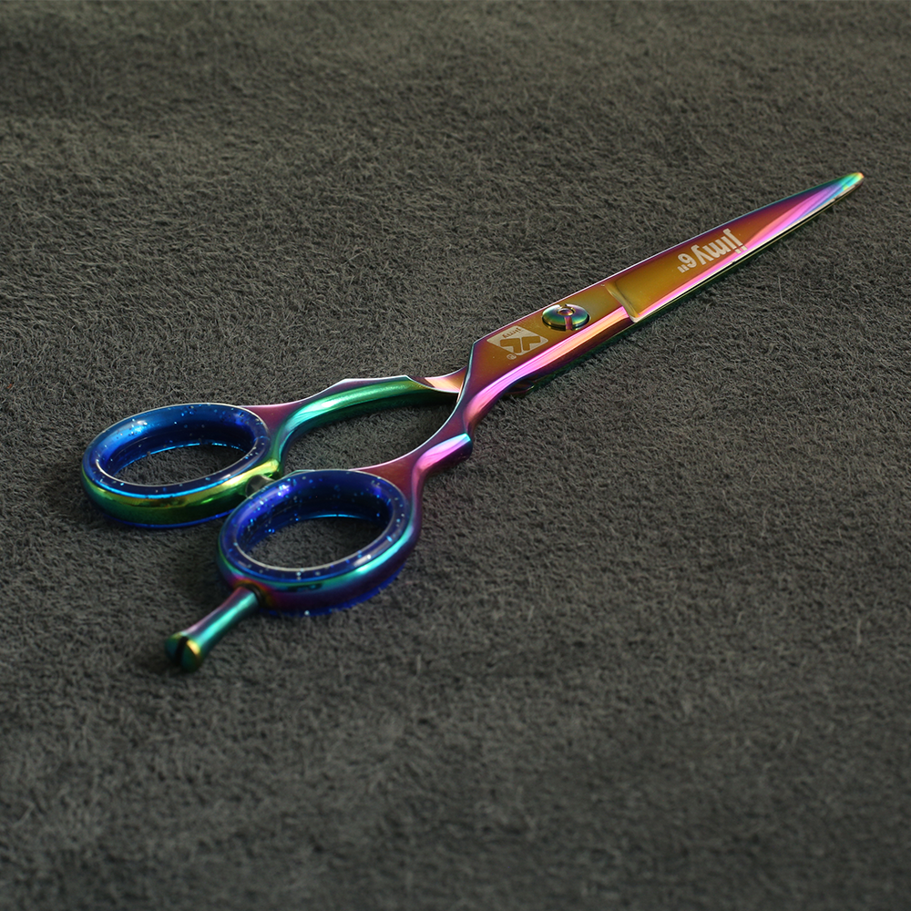 J1 - 137 Professional japan SS Tatanium Hair Scissors Razor Edge 61/2"