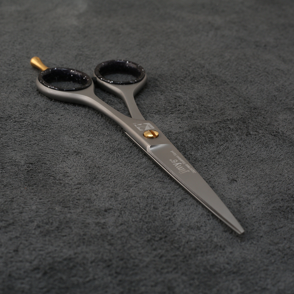 J1-039 Professional Hair Scissors Tennis Handle 61/2" Sand