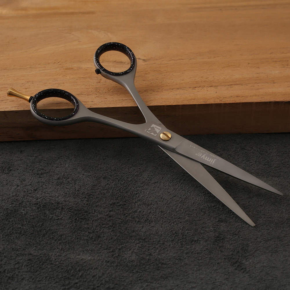 J1-039 Professional Hair Scissors Tennis Handle 61/2" Sand