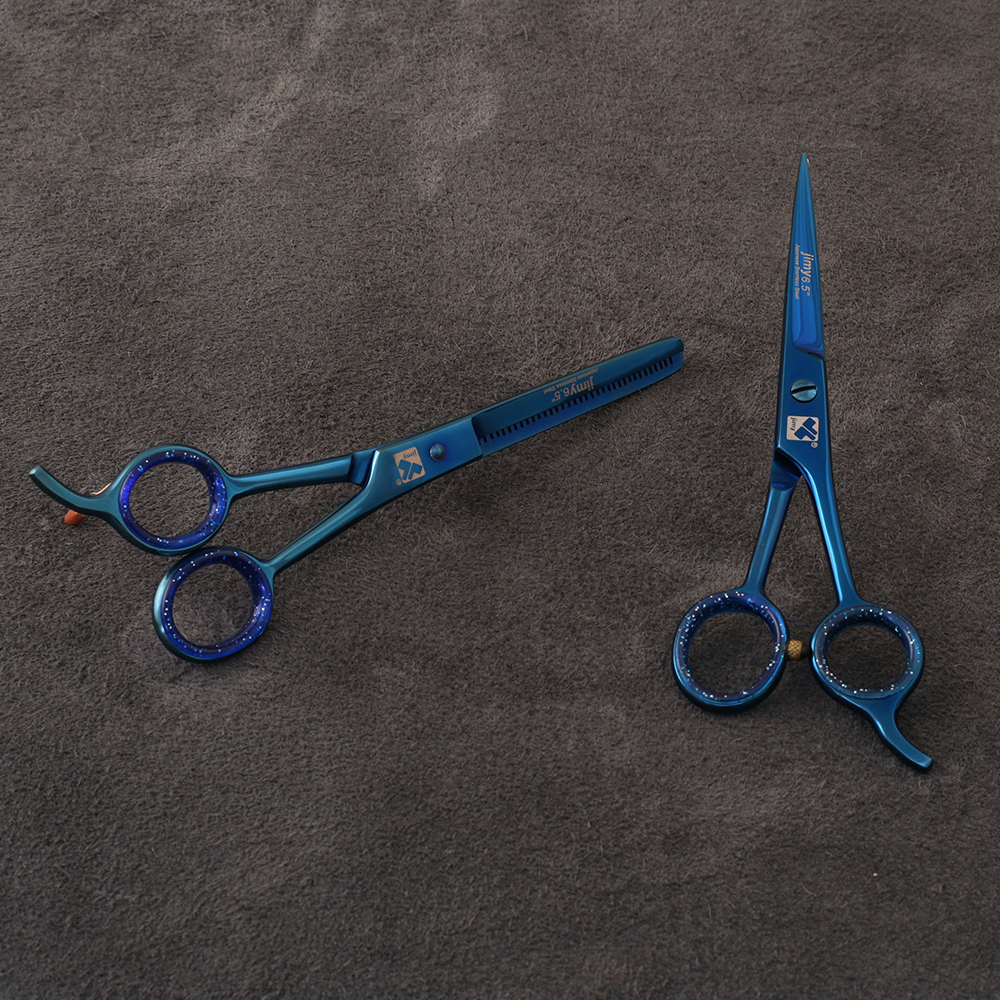 J-886-02BUST Professional Hair/Thinning Scissors Set Blue Edition Special