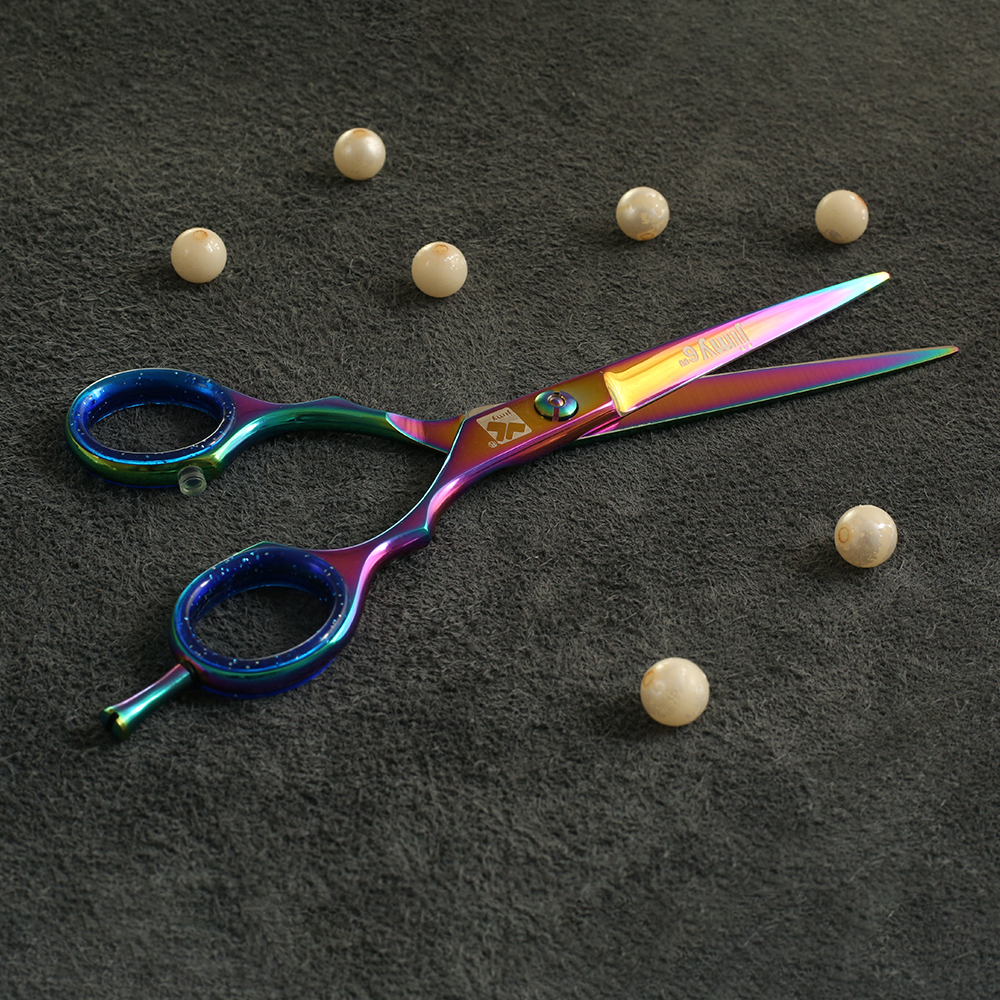 J1 - 137 Professional japan SS Tatanium Hair Scissors Razor Edge 61/2"
