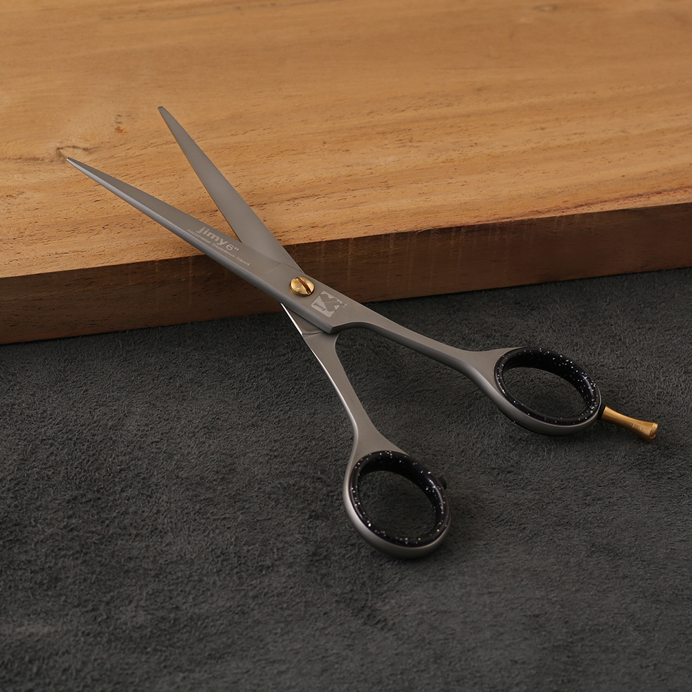 J1-039 Professional Hair Scissors Tennis Handle 61/2" Sand