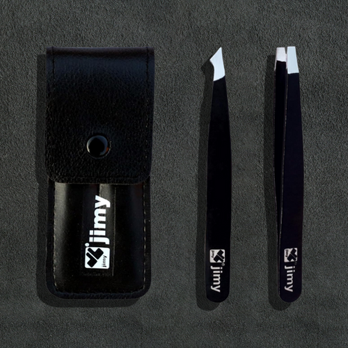 J5 - 288 Professional Eye Lashes Tweezers Straight Black