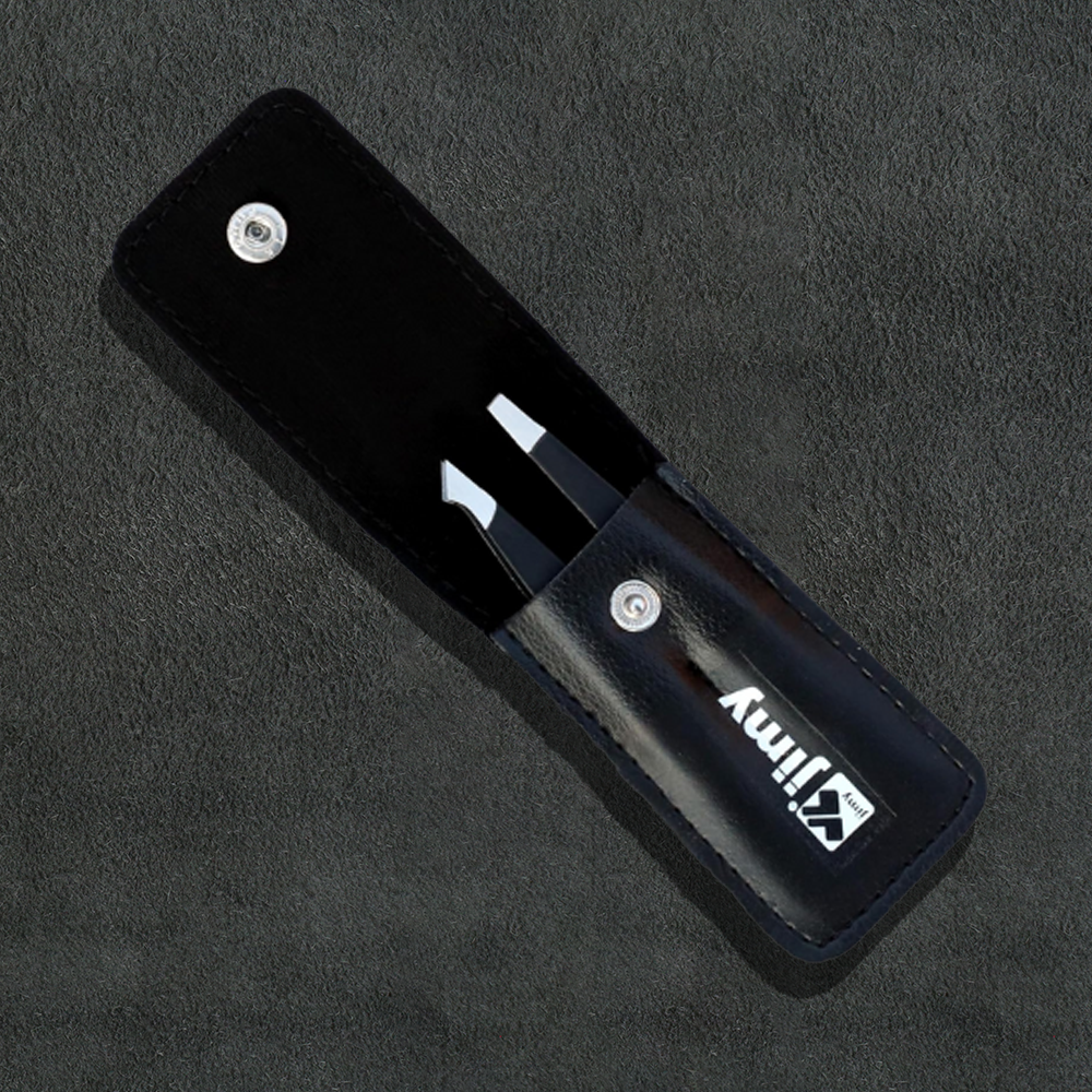 J5 - 288 Professional Eye Lashes Tweezers Straight Black