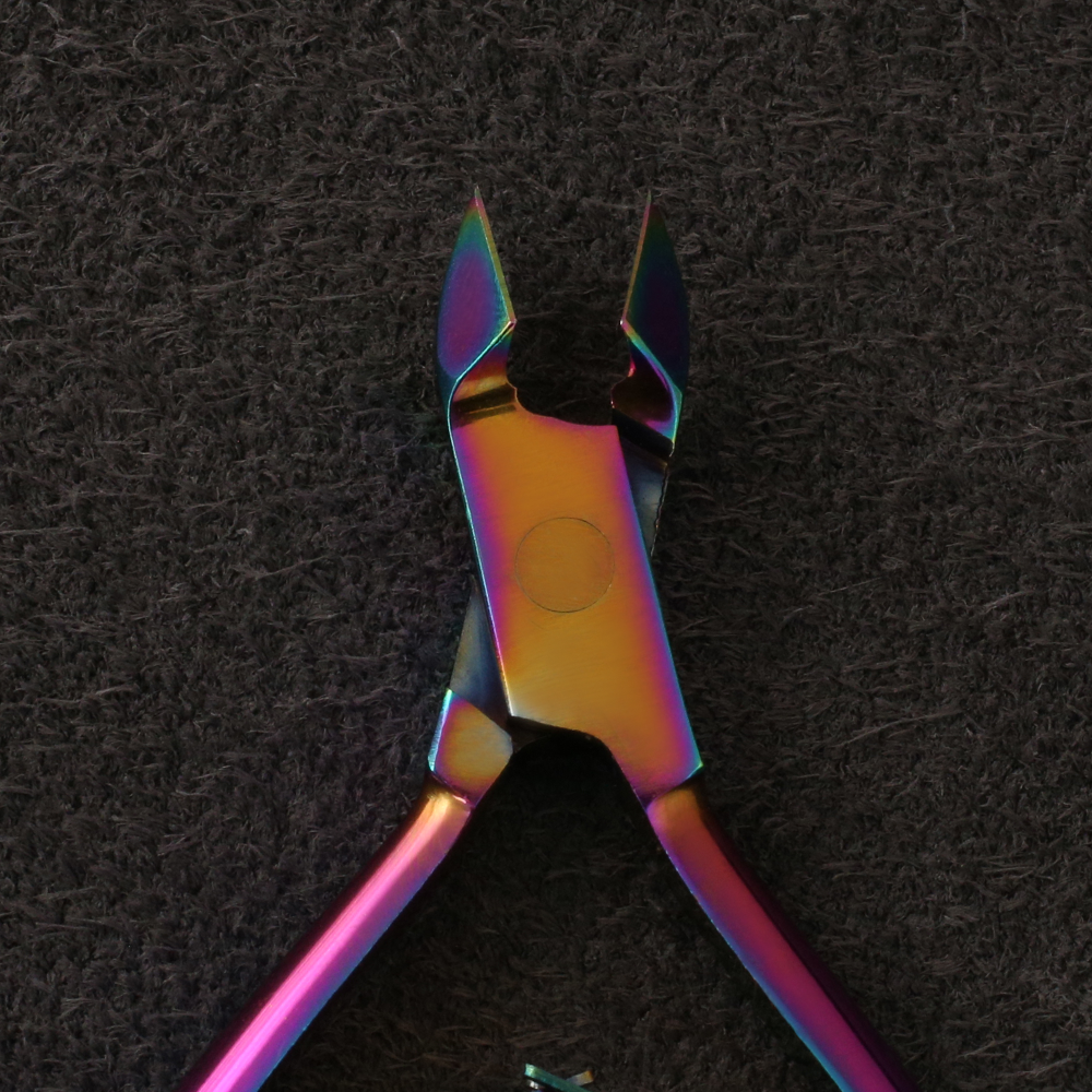 J3-241MC Professional Cuticle Nipper 10cm Double Spring Multi colour