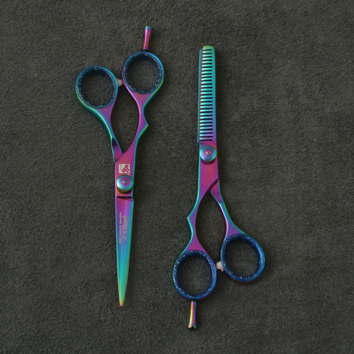 J-886-01LTST   Professional Japan Left Hand Hair/Thinning Scissors 6" Set Multi Edition Special