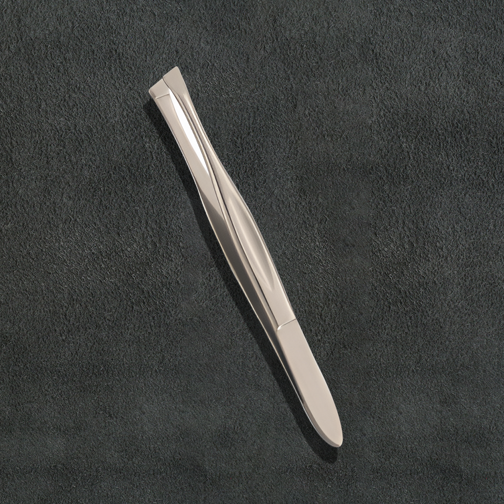 J5 - 009 Professioanl Eye Brow Tweezers Slunt Mens 3.5"
