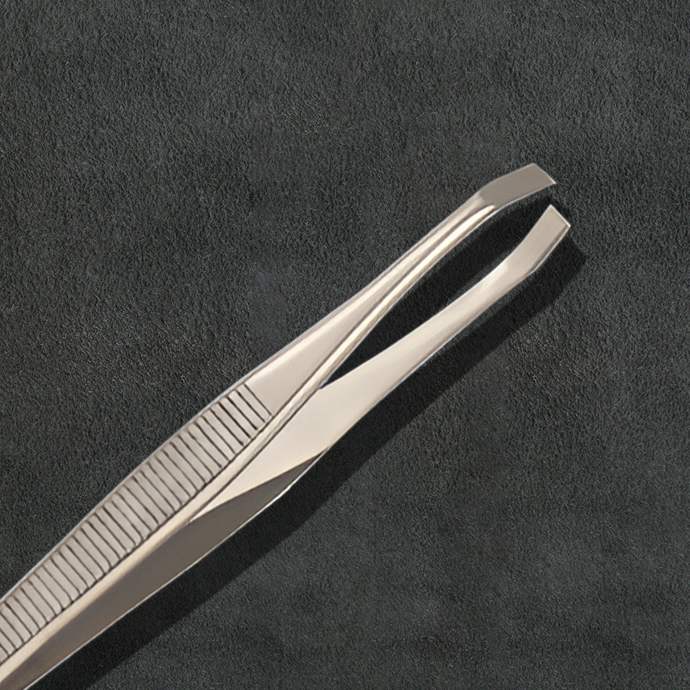 J5 - 019 Professional Eye Brow Tweezer Pincer Tip Mens 3.5"