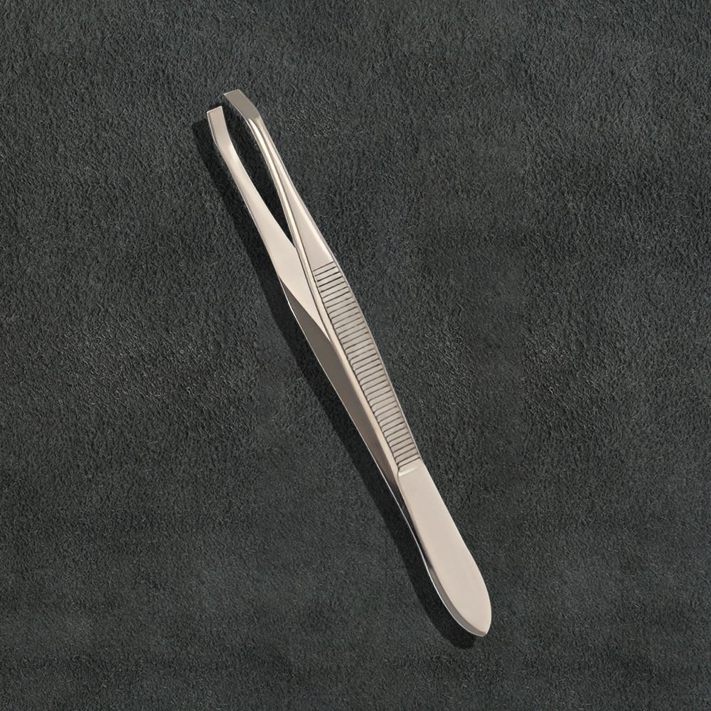 J5 - 019 Professional Eye Brow Tweezer Pincer Tip Mens 3.5"