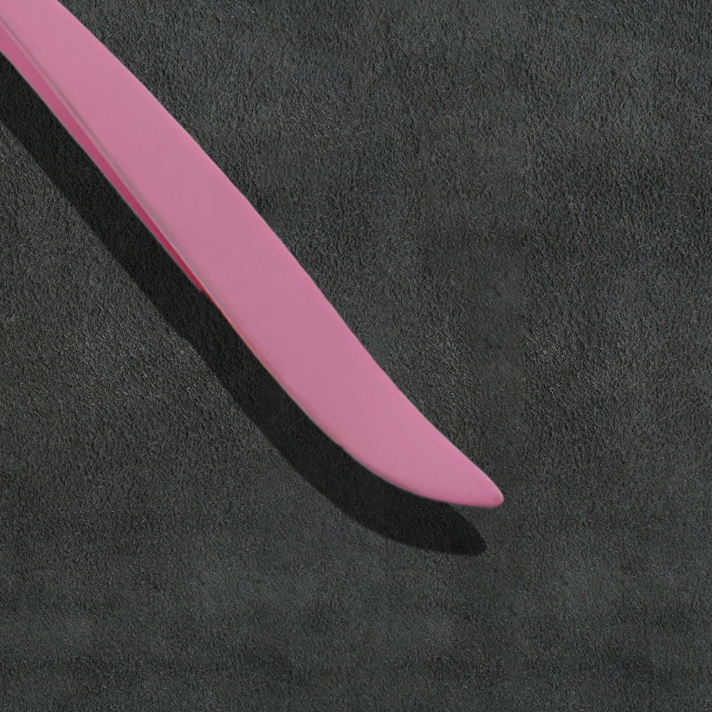 J5 - 065 Professional Eye Brow Tweezer Brow Shape Pink Slunt Tip