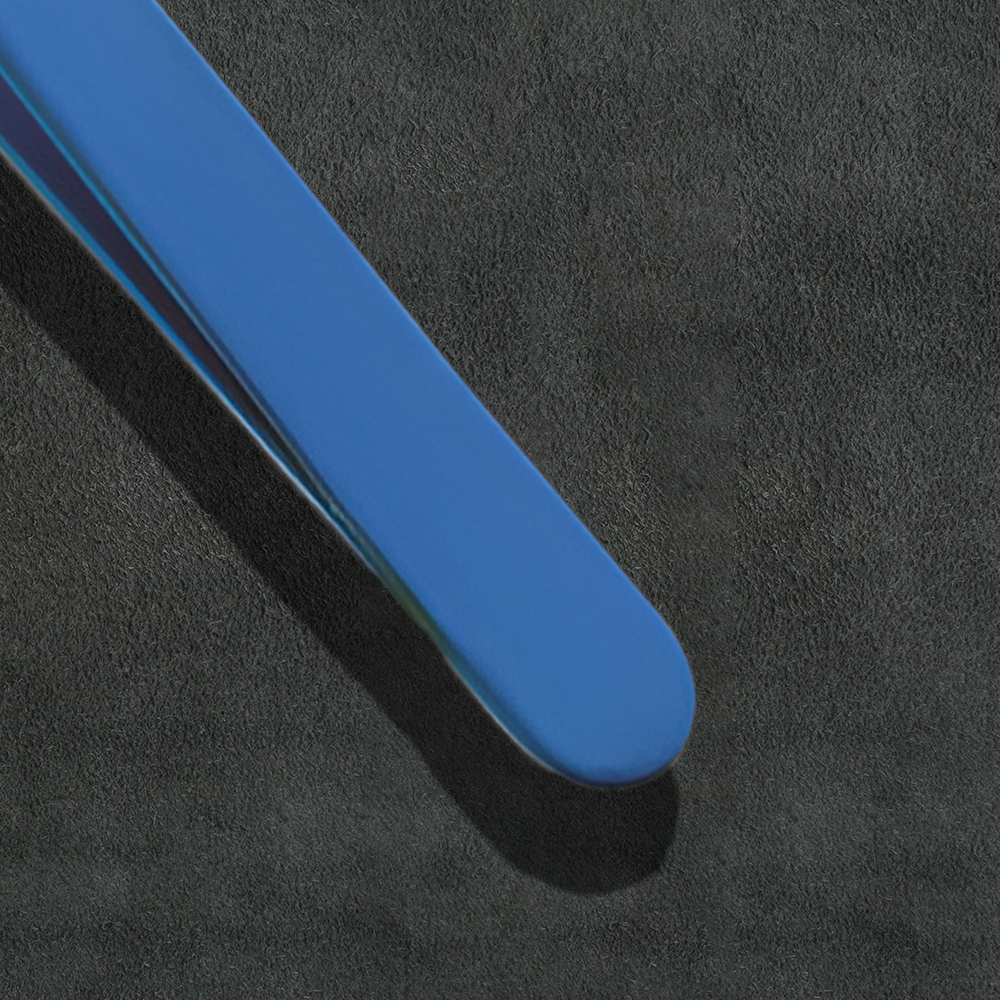 J5 - 086 Eye Brow Tweezer Slunt Tip Sky Blue