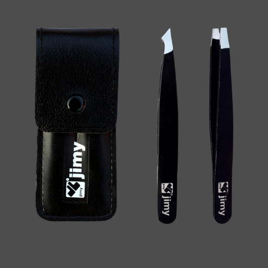 J5 - 288 Eye Lashes Tweezers Black Set of 2