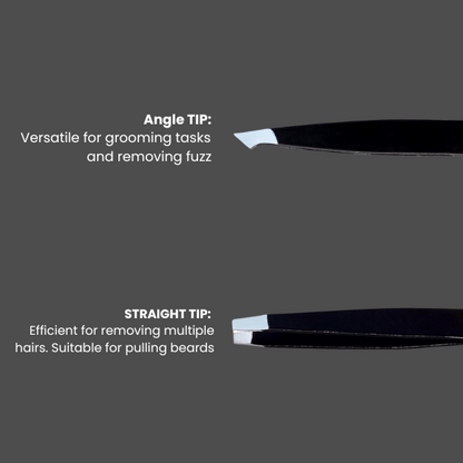 J5 - 288 Eye Lashes Tweezers Black Set of 2