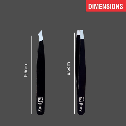 J5 - 288 Eye Lashes Tweezers Black Set of 2