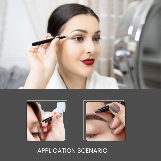 J5 - 288 Eye Lashes Tweezers Black Set of 2