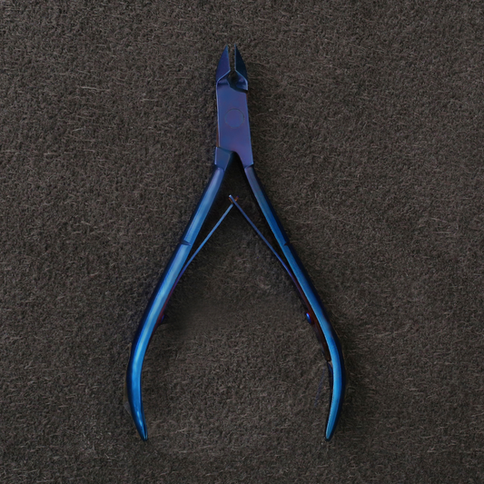 J3-241BL Profesional Cuticle Nipper 10cm Double Spring Blue Colour