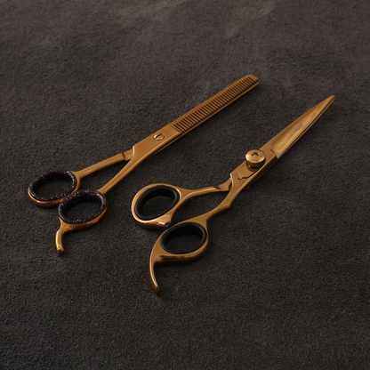 J-886-02GST Professional Hair/Thinning Scissors Set Gold Edition Special