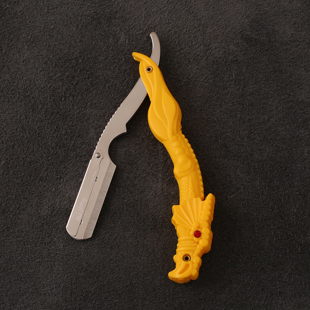 J-883-04 Shaving Raozrs Plastic Handle Yellow Jaguar