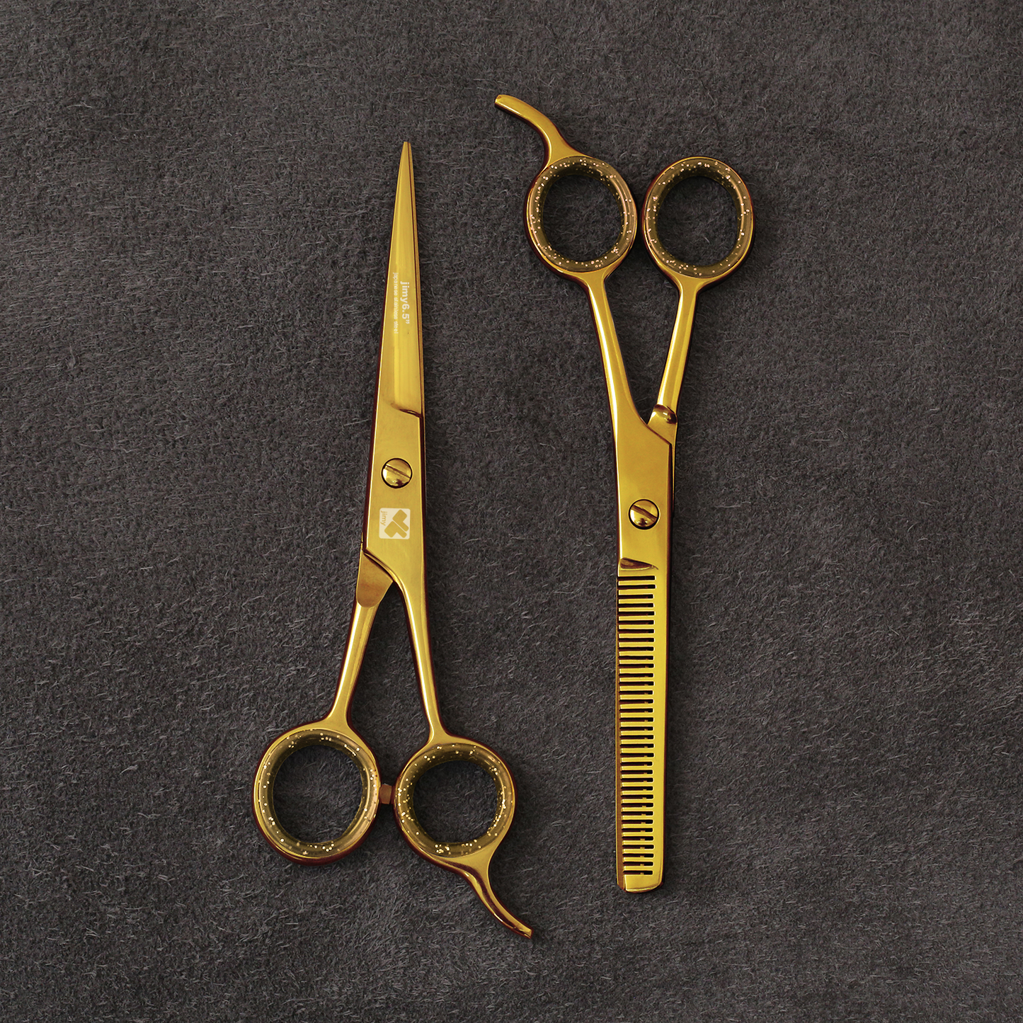 J-886-02GST Professional Hair/Thinning Scissors Set Gold Edition Special