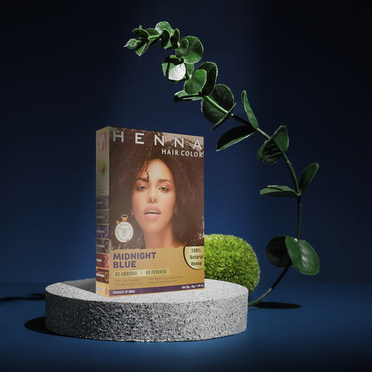 Henna Midnight Blue Hair Dye HC-MB-09