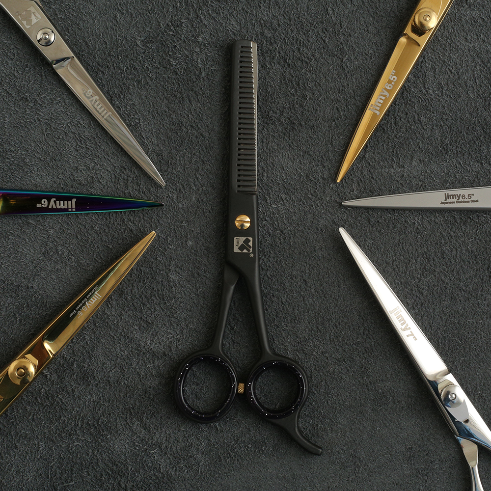 J-886-02BTN Professional Thinning Hair Scissors 6" Black Edition
