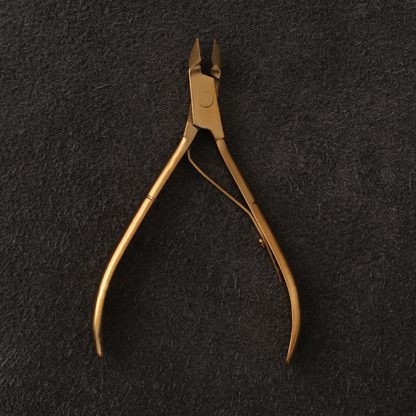 J3-242GD Professional Cuticle Nipper 10cm Single spring Gold