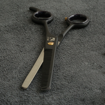 J-886-02BTN Professional Thinning Hair Scissors 6" Black Edition