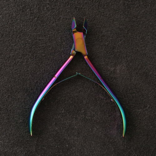 J3-241MC Professional Cuticle Nipper 10cm Double Spring Multi colour