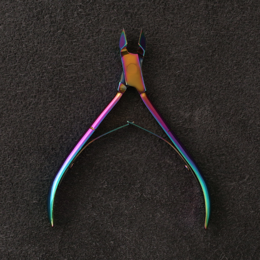 J3-241MC Professional Cuticle Nipper 10cm Double Spring Multi colour