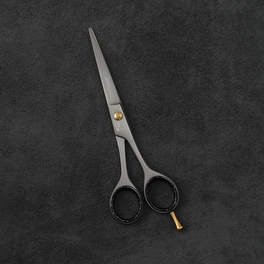 J1-039 Professional Hair Scissors Tennis Handle 61/2" Sand