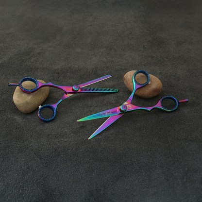 J-886-01LTST   Professional Japan Left Hand Hair/Thinning Scissors 6" Set Multi Edition Special