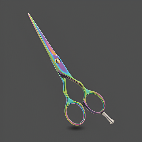 J1 -  137 Rainbow Professional Hair Cutting Scissors 6 1/2