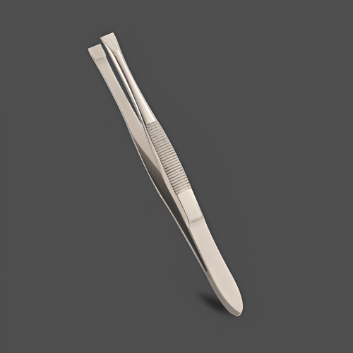 J5 - 004 Eye Brow Tweezers Straight Tip 3.5" Men's