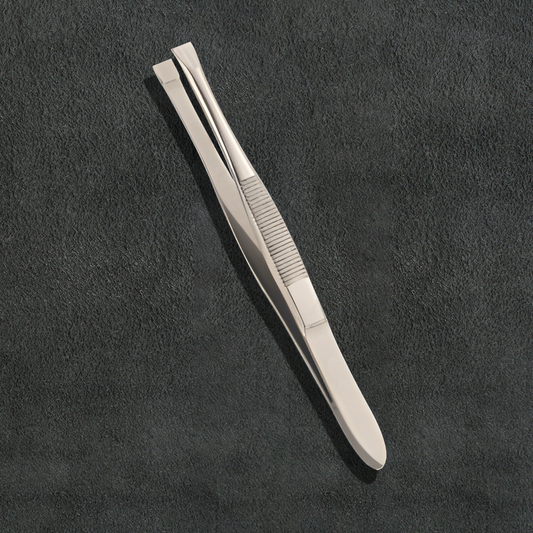 J5 - 004 Eye Brow Tweezers Straight Tip 3.5" Men's