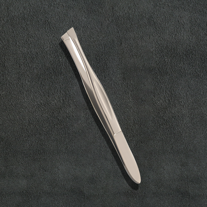 J5 - 009 Professioanl Eye Brow Tweezers Slunt Mens 3.5"