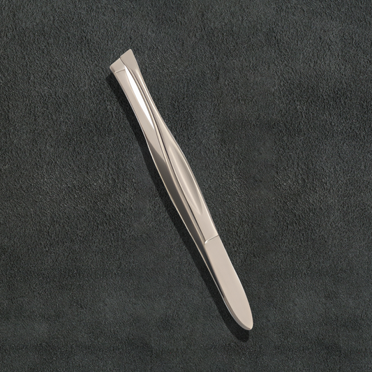 J5 - 009 Professioanl Eye Brow Tweezers Slunt Mens 3.5"