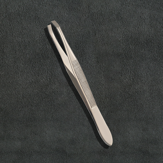 J5 - 019 Professional Eye Brow Tweezer Pincer Tip Mens 3.5"