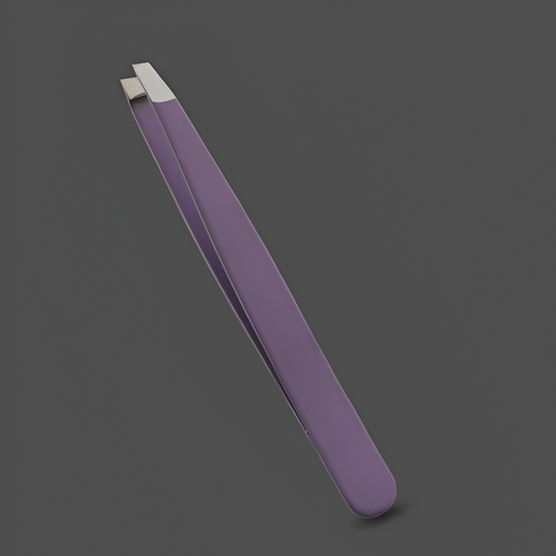 J5 - 079 Eye Brow Tweezer Purple Slunt Tip