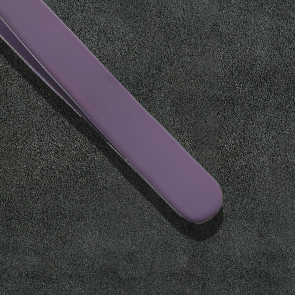 J5 - 079 Professional Eye Brow Tweezer Purple Slunt Tip