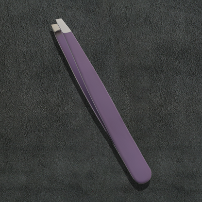 J5 - 079 Professional Eye Brow Tweezer Purple Slunt Tip