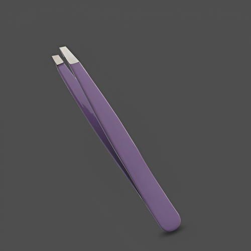 J5 - 089 Eye Brow Tweezer Slunt  Purple