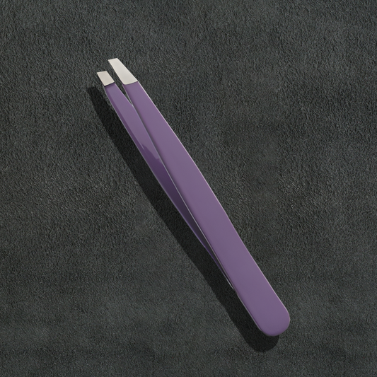 J5 - 089 Eye Brow Tweezer Slunt  Purple