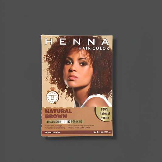 Natural Brown Hair Color, No Ammonia Peroxide Free use for women